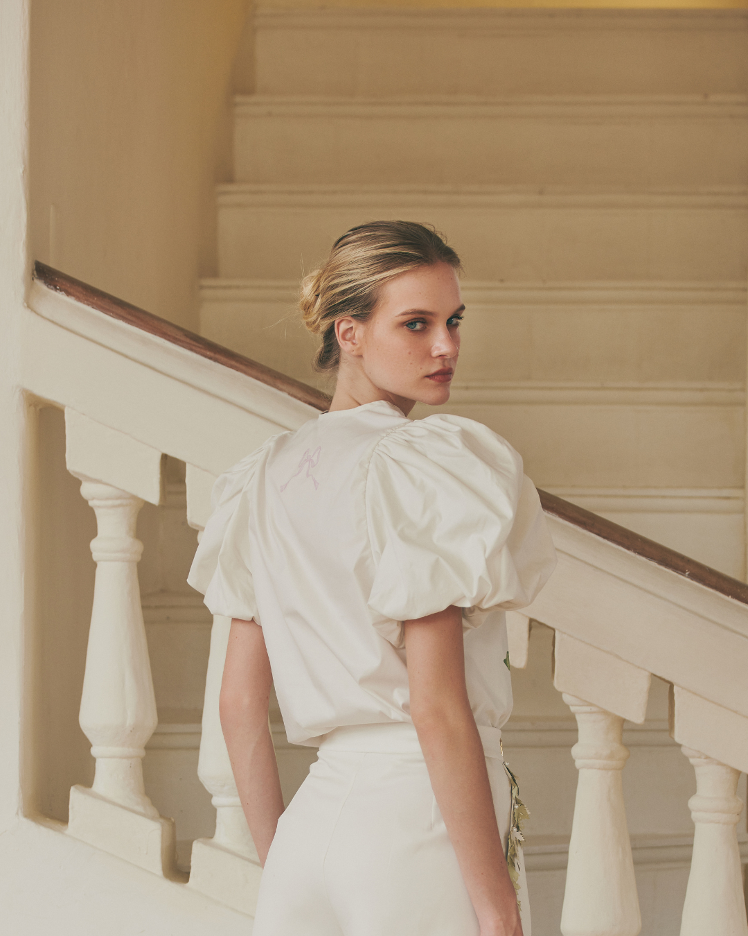 Greeny Flower Blouse