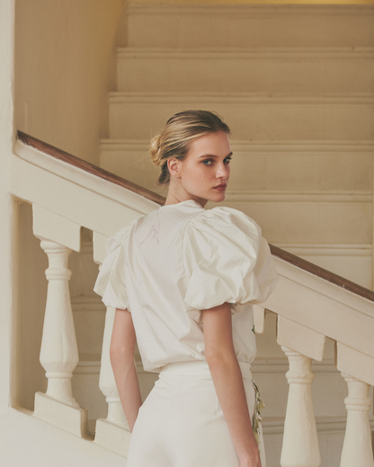 Greeny Flower Blouse